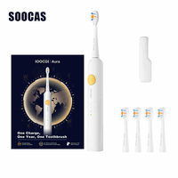 SOOCAS PT1 Adult Sonic Electric Toothbrush IPX7 Waterproof 365 Days Battery Life Ultrasonic Teeth Brush With Travel Box ﻿