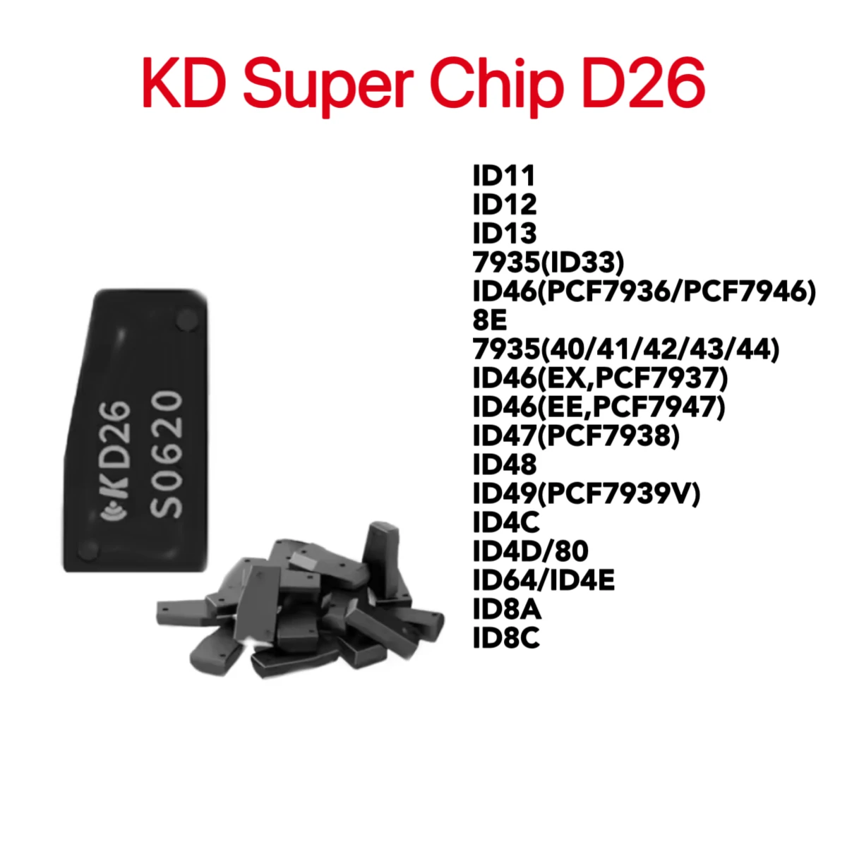 5/10/20pcs KEYDIY KD Super Chip Blank Copia Clone Transponder Chip Speciale Per KD-X2/KD-MAX/Tango Programmatore Chiave