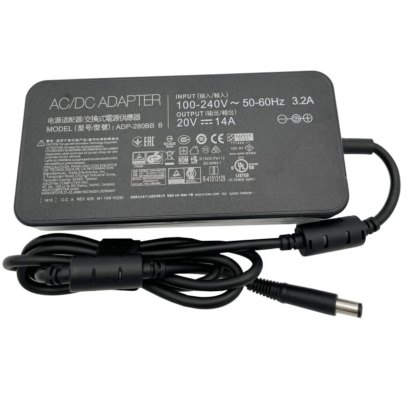 

ASUS 20V 14A 280W AC Adapter Charger For MSI GE75 Raider 10SGS-287 Laptop
