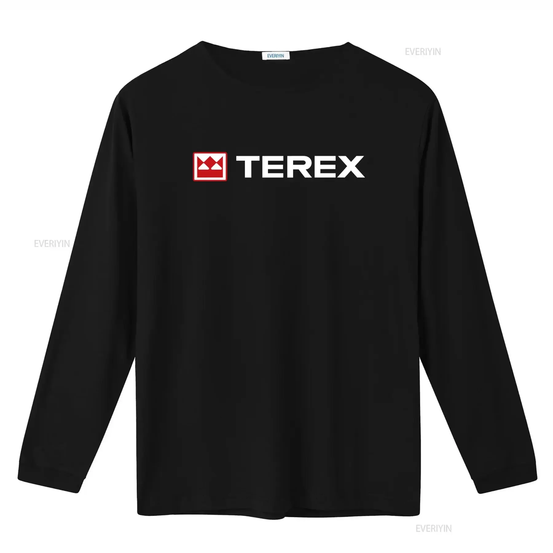 Terex Cranes Tractor Men's Black T Shirt Available in Sizes S 3XL vintage Washed designer clothes Soft Unisex graphic Stretched