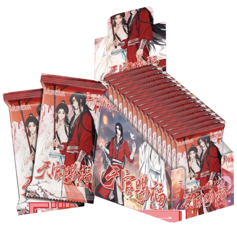 

KAYOU натуральная официальная карта благословения небес, редкая коллекция аниме, карточная игра, периферийная слепая коробка, детские игрушки, Рождественский подарок