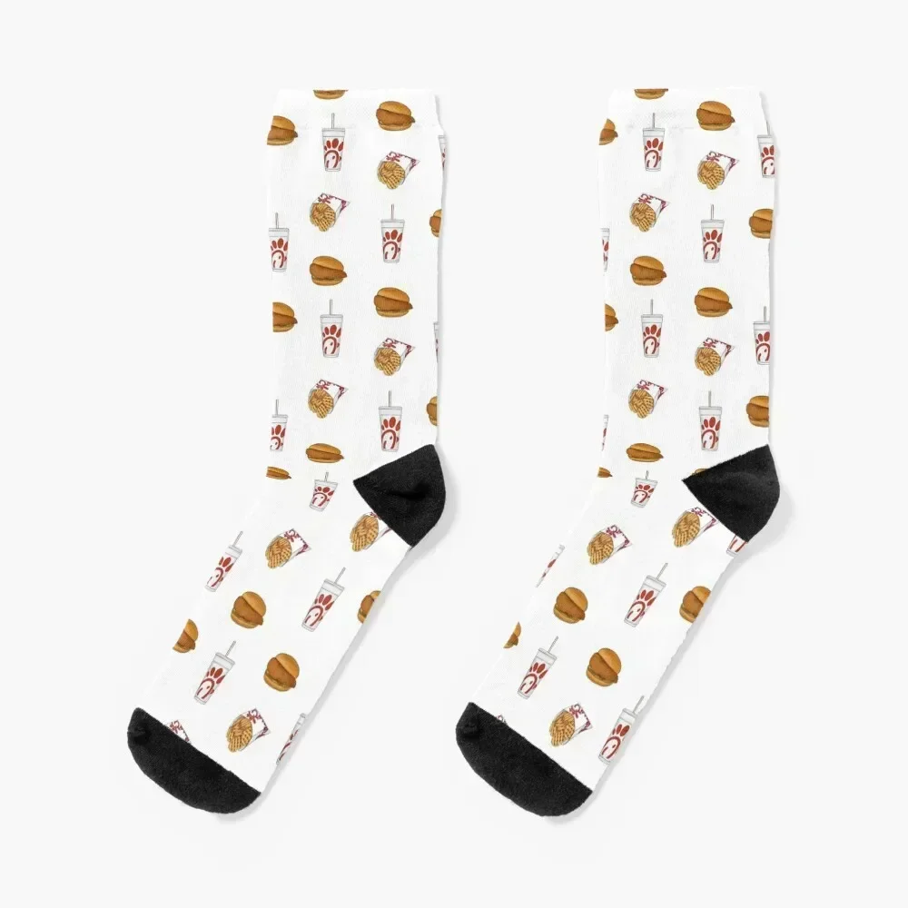 

Red Fast Food Socks designer brand new in's funny gifts Men Socks Women's