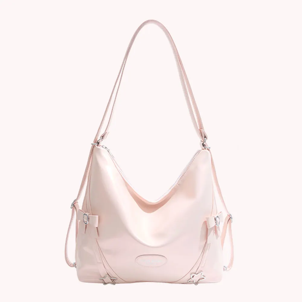

Women Y2k Shoulder Bag Large Capacity All-Match Shoulder Bag PU Leather Versatile Handbag Work Commute School Bag