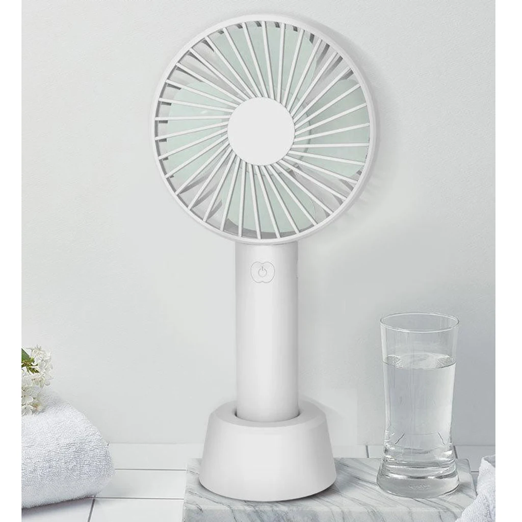 Kipas genggam Mini 3 kecepatan, kipas angin portabel pribadi kecil kuat, bertenaga baterai dapat disesuaikan, dioperasikan luar ruangan