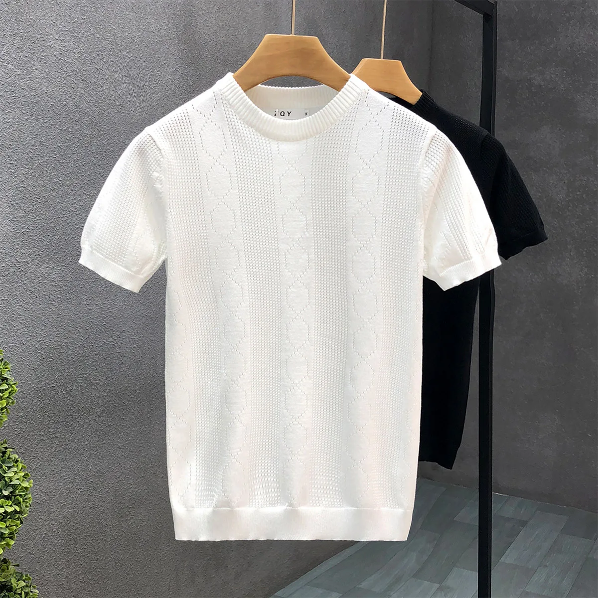 

T Shirt for Men All Match Solid Round Neck Slim Fit Casual Short Sleeve T-Shirts Men's Clothing Comfortable T Shirts A29