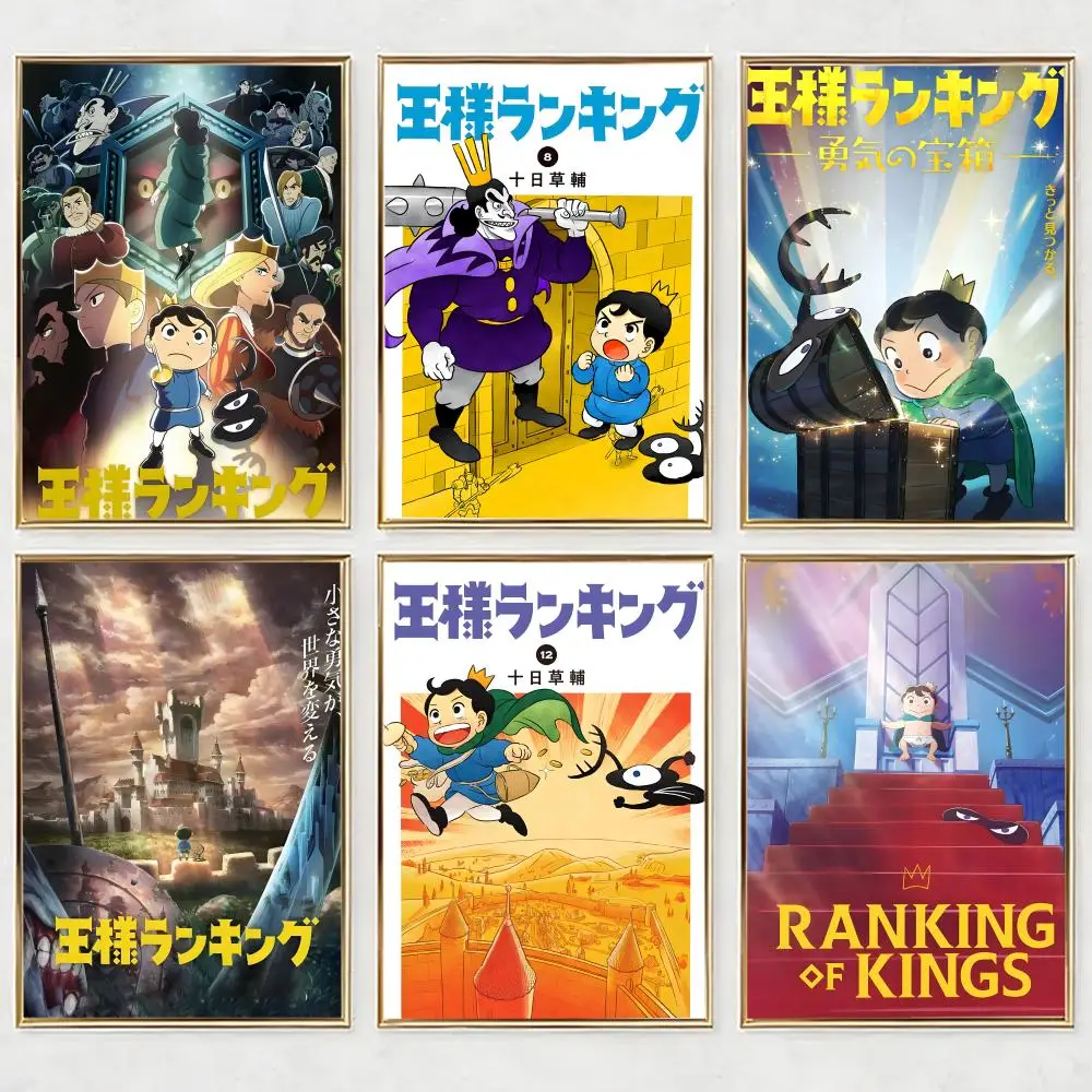 Fantasy-Anime Ranking of Kings Poster HD wasserdichte selbstklebende Wandkunst – Verwendung in verschiedenen Szenen, Top-Geschenk-Pick