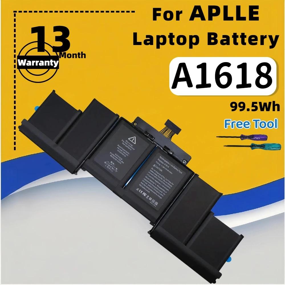 FRLESUI لأجهزة Apple MacBook Pro 15 "Retina A1398 2015 Year 020-00079 MJLQ2LL/A MJLT2LL/A بطارية A1618 99.5Wh مجانًا جميع الأدوات