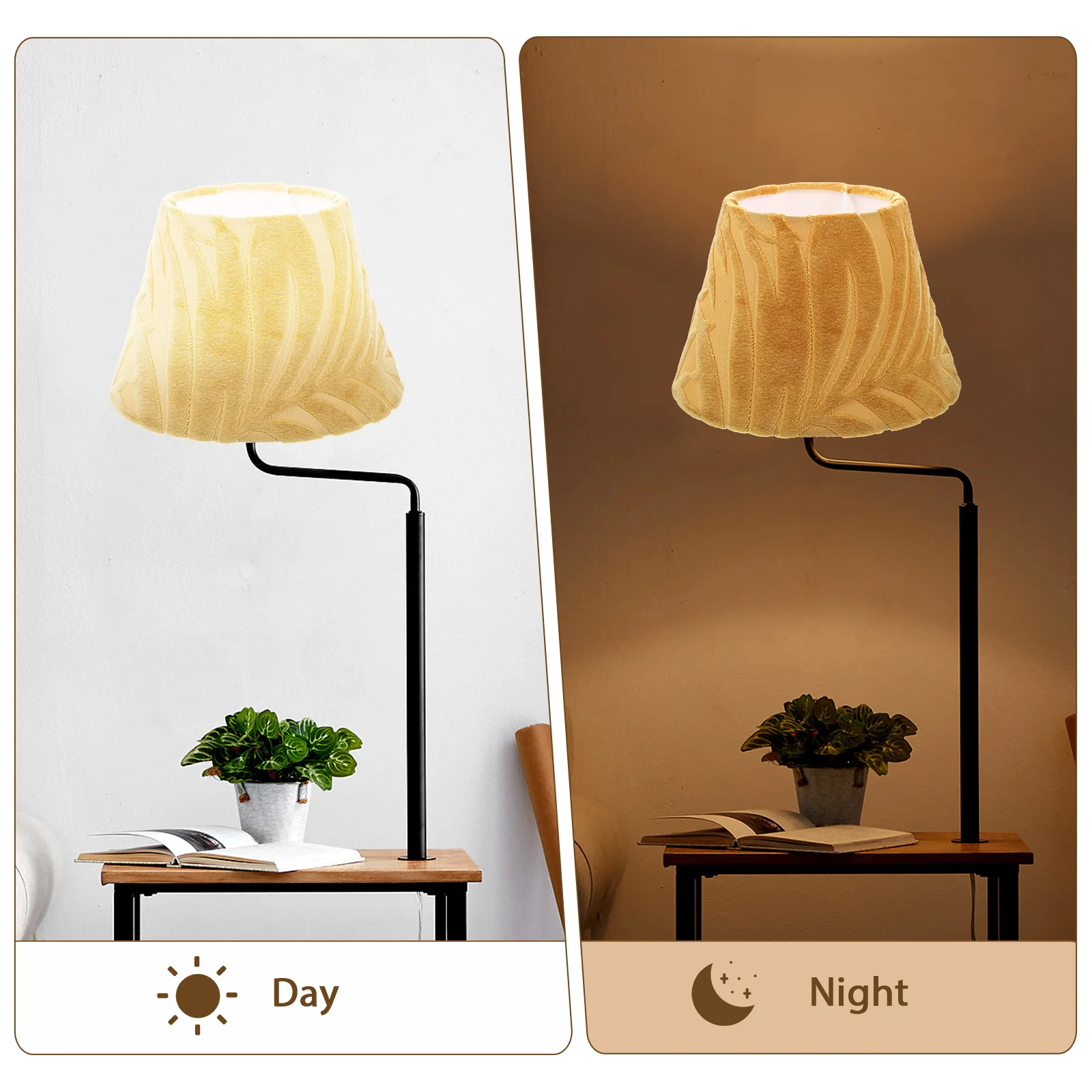 

Необычные абажуры из шерстяной ткани, небольшие абажуры для тумбочки, желтый светлый металлический офис