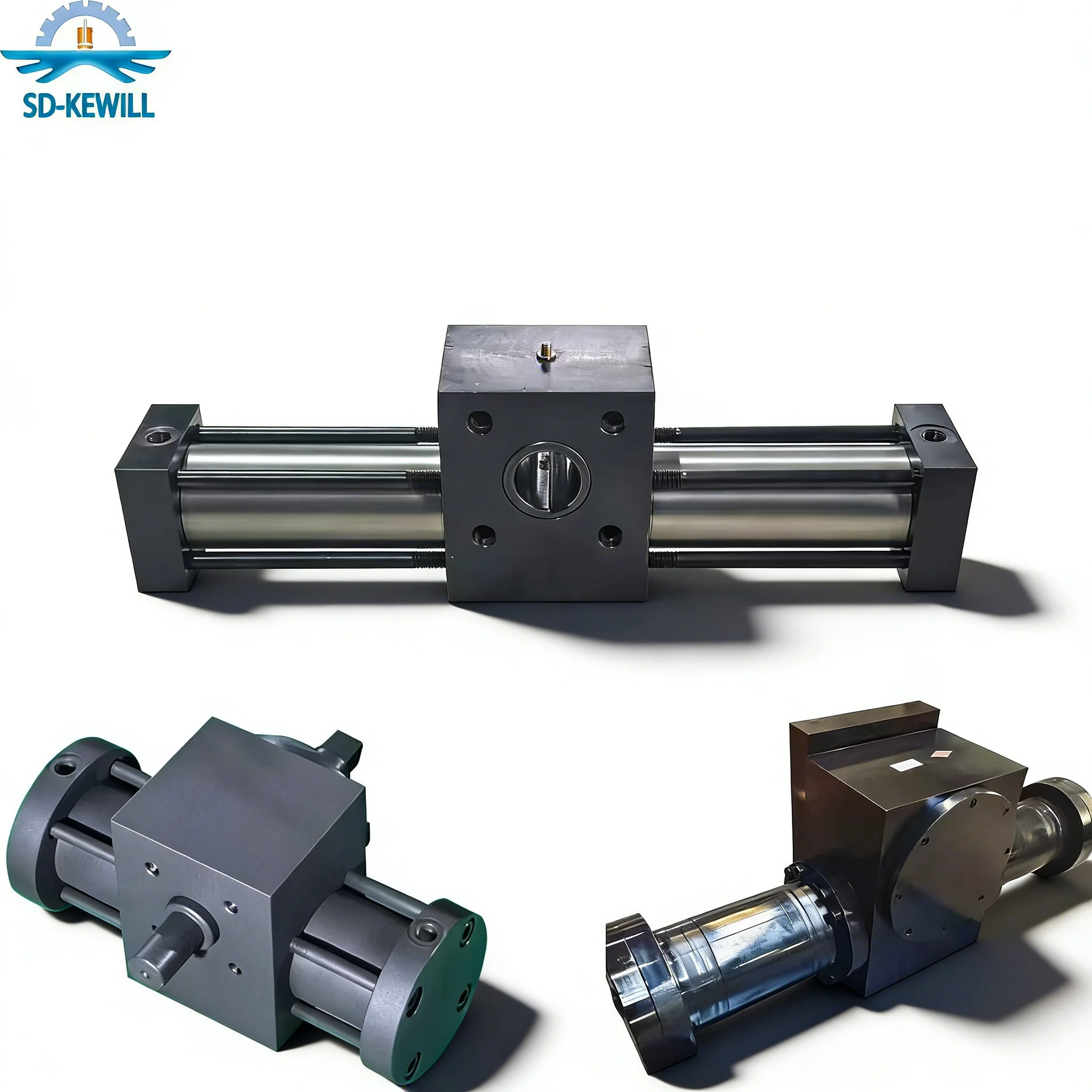 Space-Saving High Precision Rotary Hydraulic Actuators Oil Cylinder Angle 180°270°Driving for Metallurgical Conveying Equipment