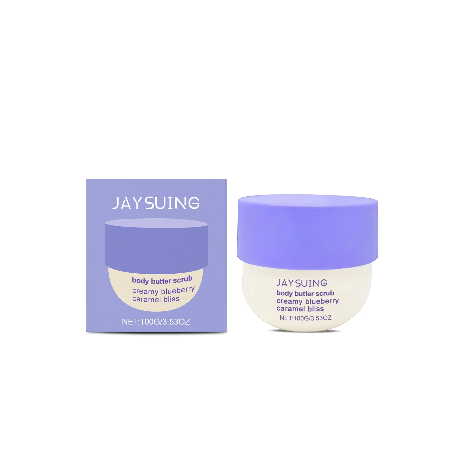 Blueberry Caramel Body Scrub Deep Cleansing Exfoliating Relieve Dryness Improve Rough Skin Unclog Pores Brighten Bath Body Scrub