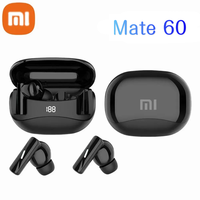 Xiaomi Mate60 Bluetooth 5.3 Wireless Earbuds Touch Control Gaming Sports Earphones with Digital Display Screen with Mic