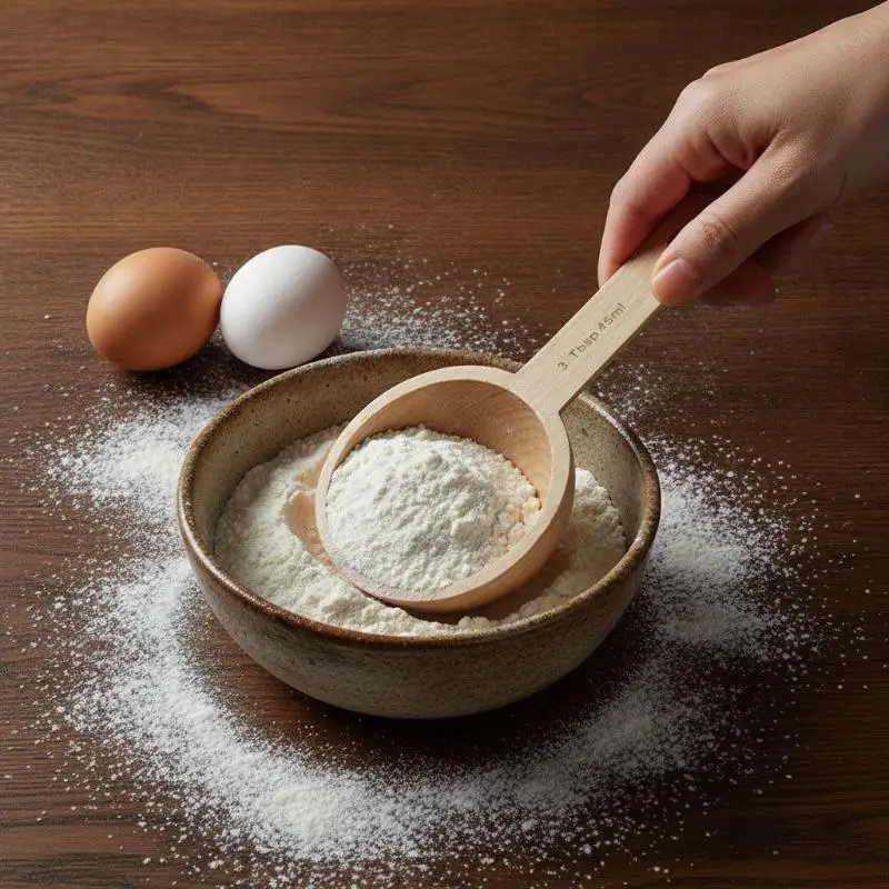 Wooden Measuring Spoon Beech Walnut 7.5-45ML Lightweight Portable Kitchen Gadget for Household Baking Cooking Spice Measuring