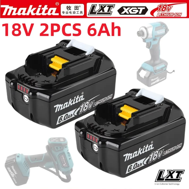 

100% Genuine Makita 18V Battery 6.0Ah Li-ion BL1860B BL1850 BL1840 Replacement for Cordless Power Tools & Drills