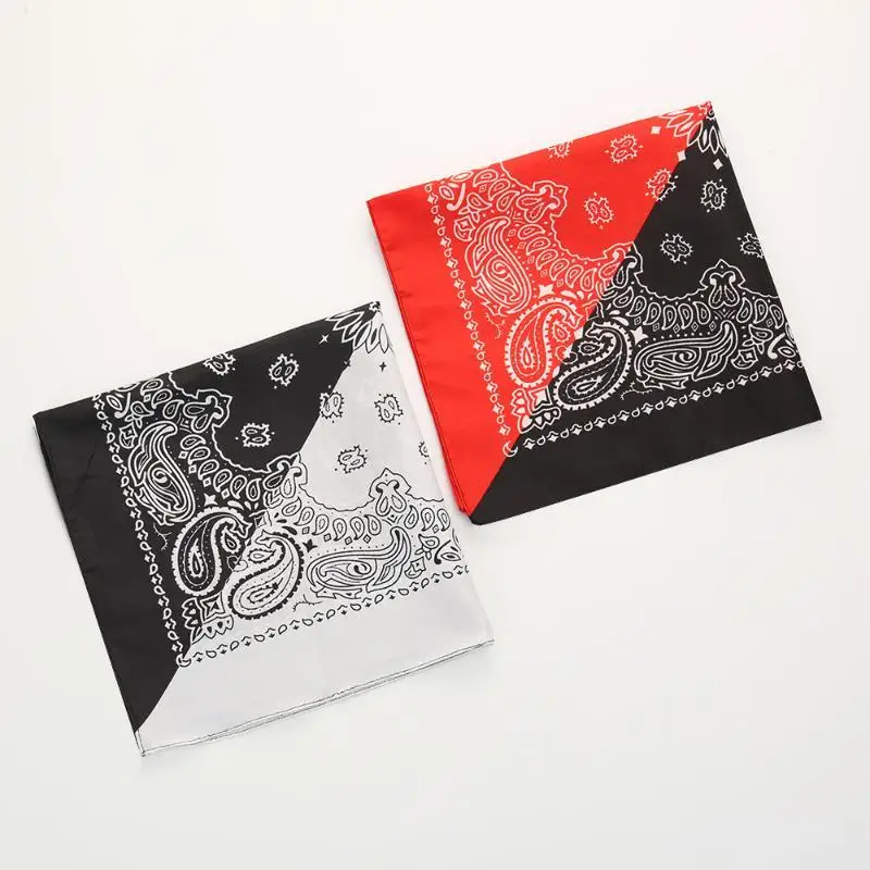 Multicolor Paisley Bandanas Soft Breathable Fabric Unique Print Hiking Daily Styling Music Festivals