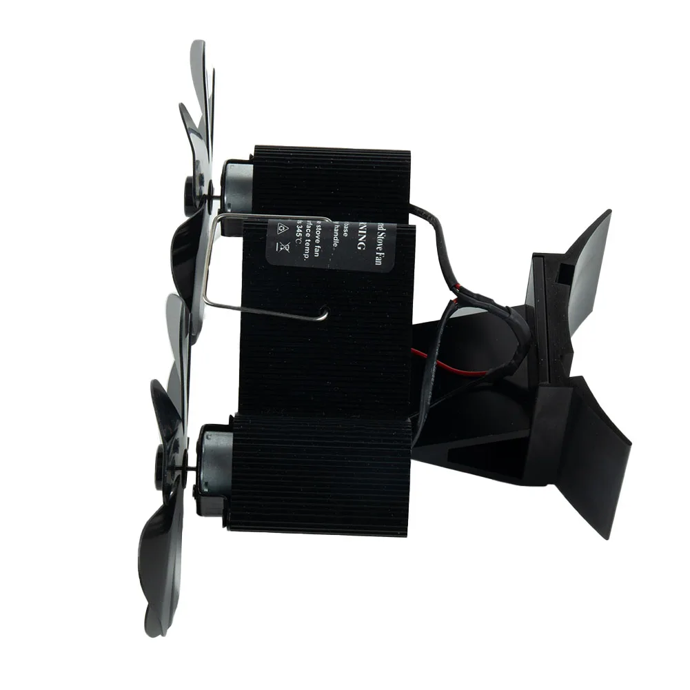 تحسين المنزل مروحة الموقد 1 مجموعة وحدة الحرارية الحائط الألومنيوم الأسود شفرة الموقد مروحة استبدال العلامة التجارية الجديدة