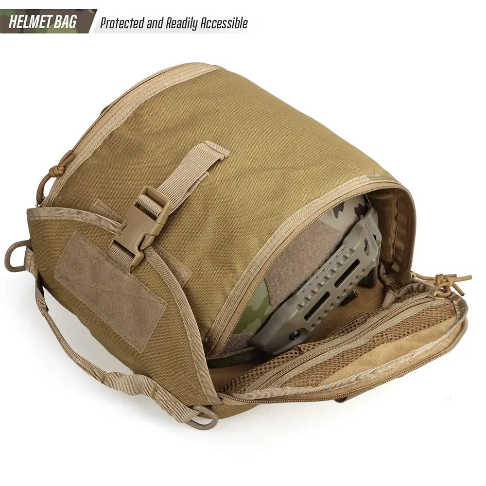 Funda portacascos táctica MOLLE – Transporte militar multiusos - imagen 5