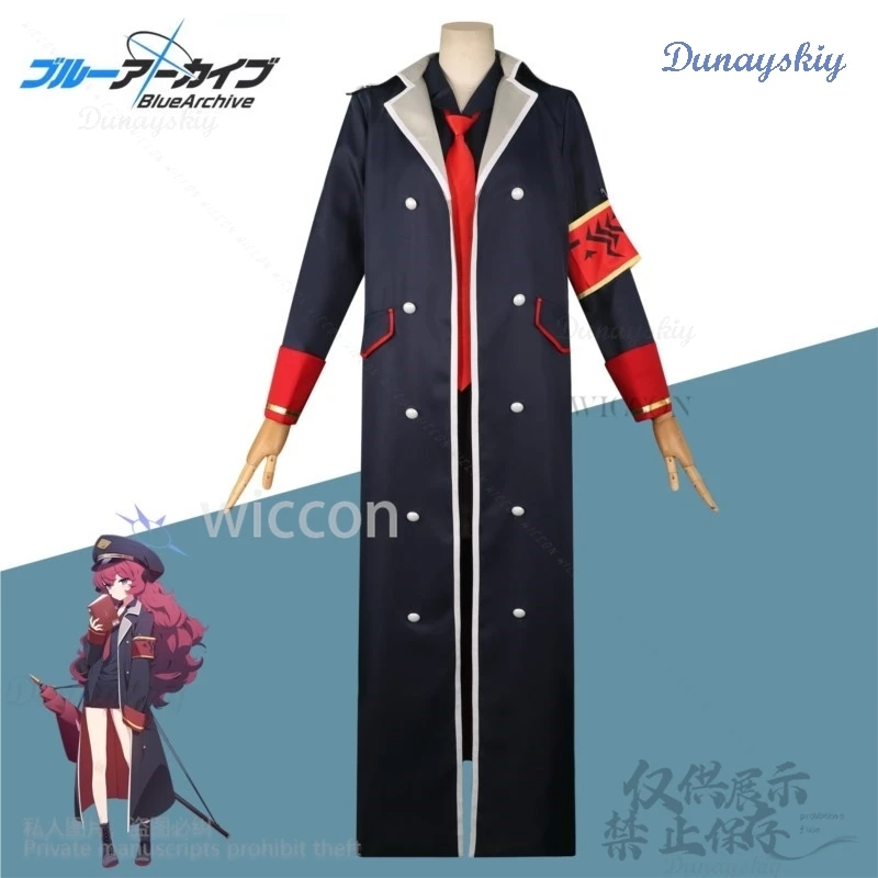 Anime Game Blue Archive Cosplay Natsume Iroha Costume Wigs Coat Jk Military Uniform Skirt Lolita For Girl Halloween Customized