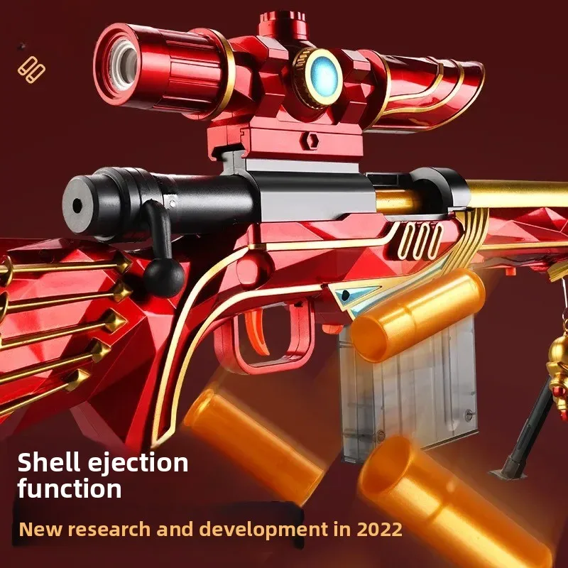 Pistola de bala blanda M24, puede disparar Rifle de francotirador, modelo de pistola de juguete para niño, carga Manual, Navidad 2025