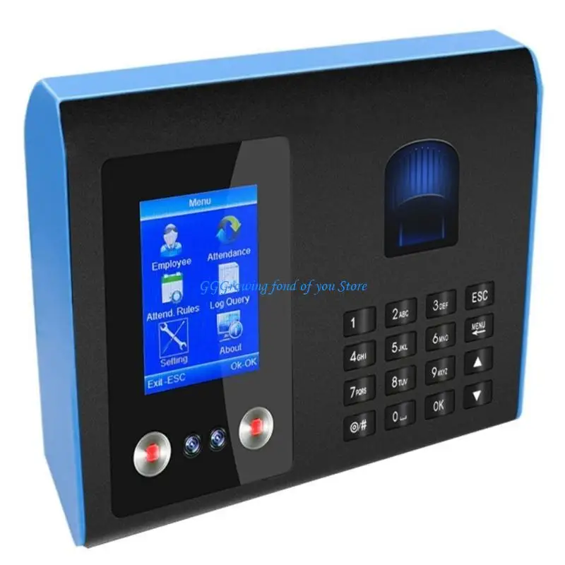H9EB Fingerprint Check-in Device Attendance Machine Time Clock Recorder UK Plug - Image 2