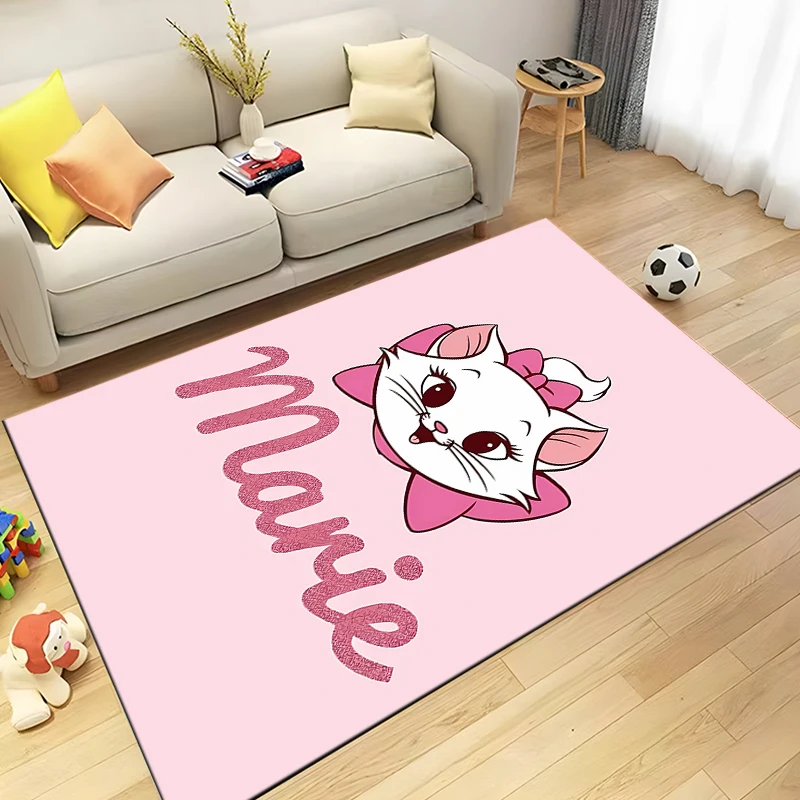 Disney Marie Cute Cat Carpet for Living Room Game Rugs Soft Floor Cartoon Rugs Bathroom Rug Mat Yoga Mat Home Decor Alfombra