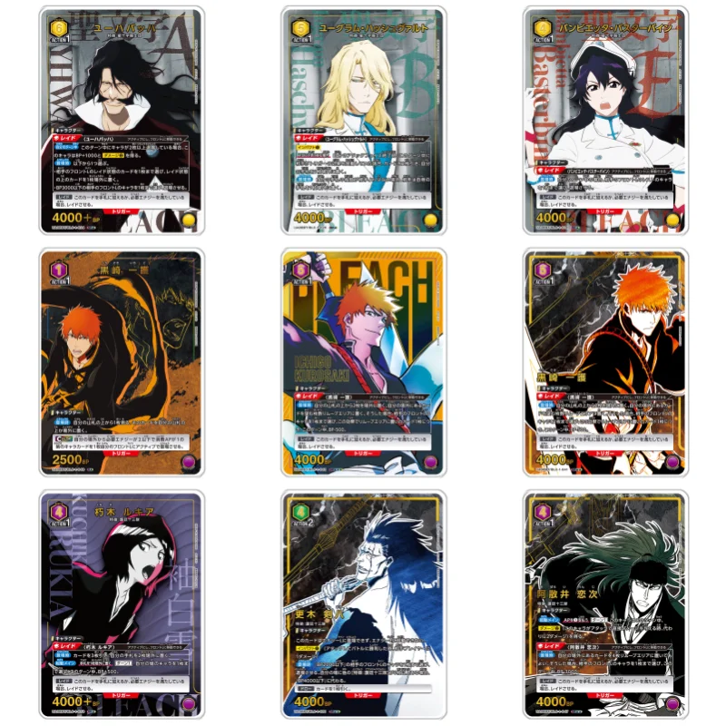 UA Bleach Thousand-Year Blood War Acrylic Card Yhwach Kurosaki Ichigo Basterbine Retsu Cards Anime Game Collection DIY Toy Gift