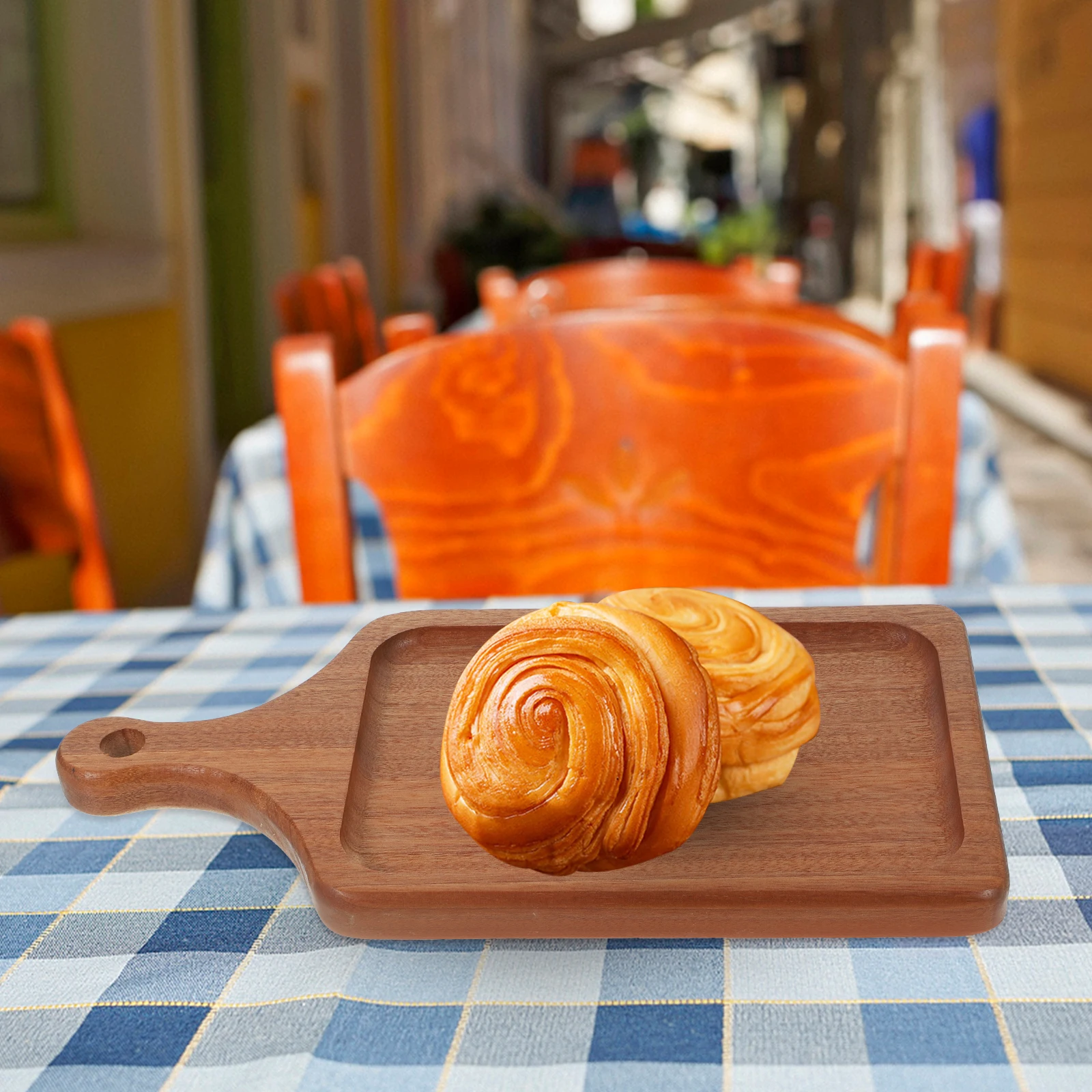 

Wooden Board 30x15x2cm Rectangular Cutting Board With H Ideal For Pizza Food Serving Charcuterie Snack Home Kitchen Dining