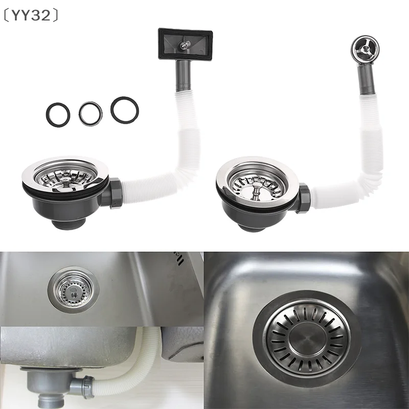 

〔YY32〕Talea Sink Strainer Sink Drain Assembly Stainless Steel Sink Drain Kitchen Cabinet Sink Accessories Durable Rustproof