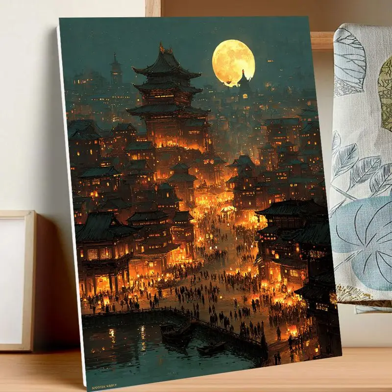 

GATYZTORY DIY Frame Paint By Number Snow Mountain Scenery For Adults Picture By Numbers Acrylic Paint On Canvas Home Decoration