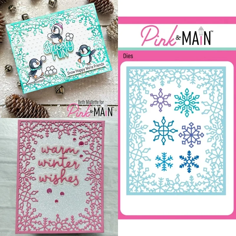 

Snowflake Frame beauty Metal Cutting Dies Scrapbook Diary Decoration Stencil Embossing Template DIY Greeting Card Handmade 2025