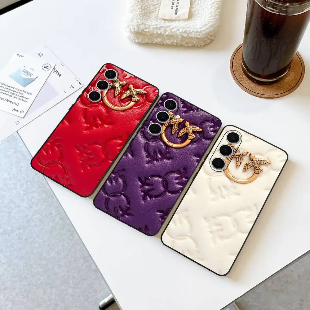 Luxury Design P-Pinko Phone Case For Samsung S 24 fe 25 Ultra plus 20 lite 21 30 22 23 24 22 Ultra 5G Fundas