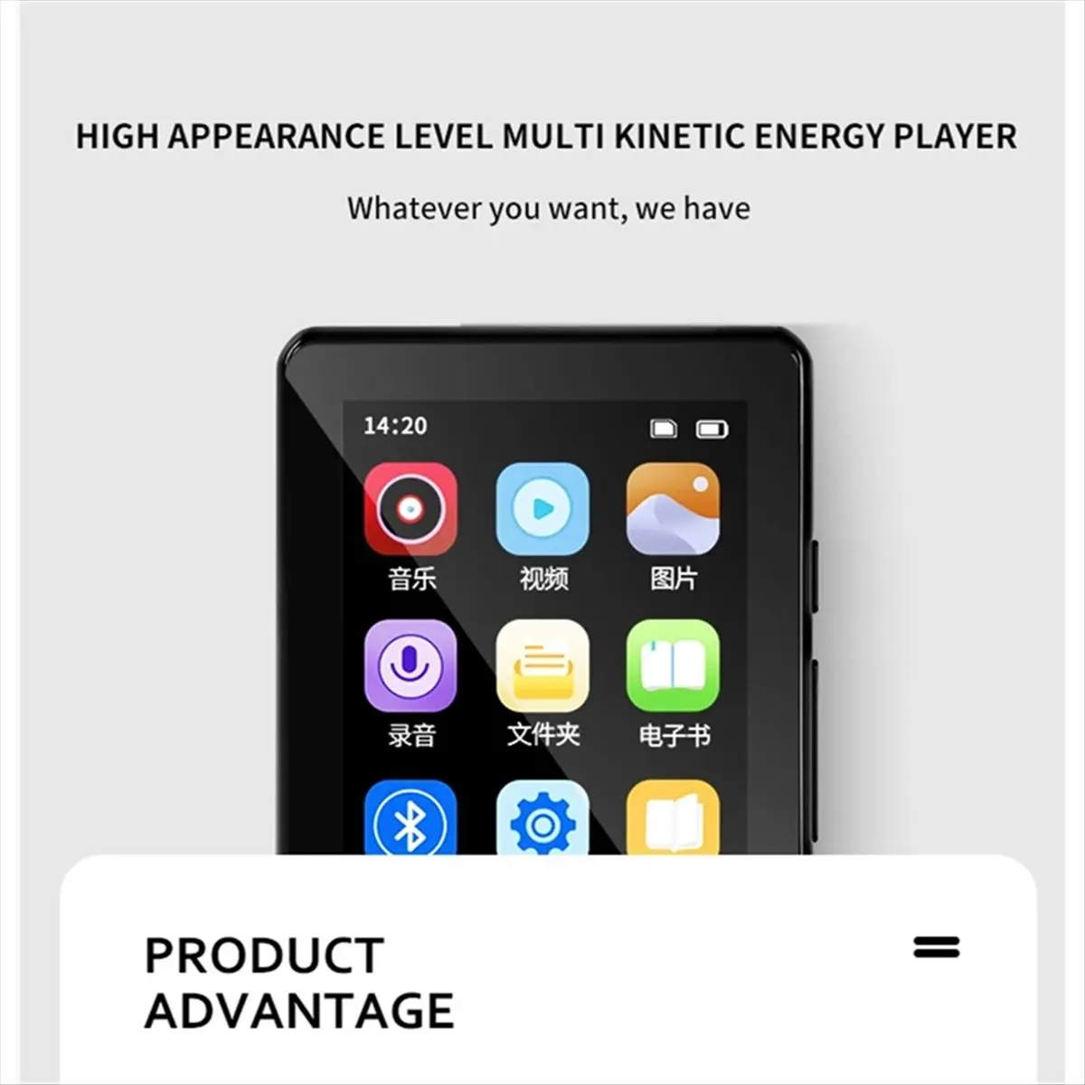 

(A26M) Металлический полноэкранный 2,5-дюймовый MP3-плеер с Bluetooth 5.0, внешним воспроизведением, мини-портативный Walkman/FM-радио/электронная книга/диктофон MP4