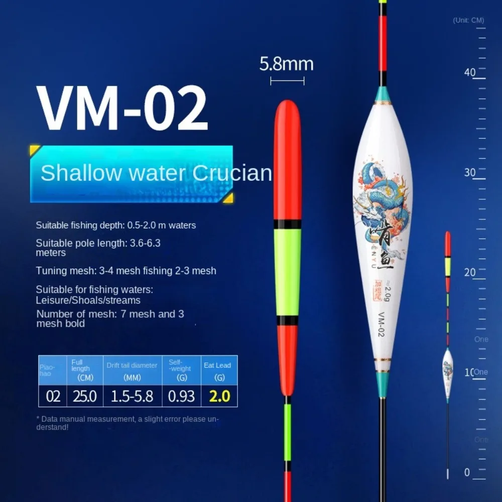 Señuelo de pesca rocosa con indicador, flotador llamativo con cola triangular, flotadores sensibles, Bobbers, tubo de deriva deslizante llamativo