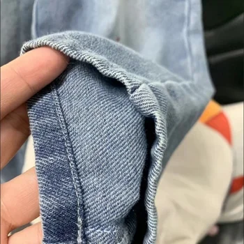 Kids' Embroidered Denim Jeans | Soft Loose Pants for Ages 2-7 6 2025 Autumn Kids Pants Cartoon Embroidery Boys Loose Jeans Soft Casual Denim Trousers Children Outwear Girls Pants For 2-7 Years 6