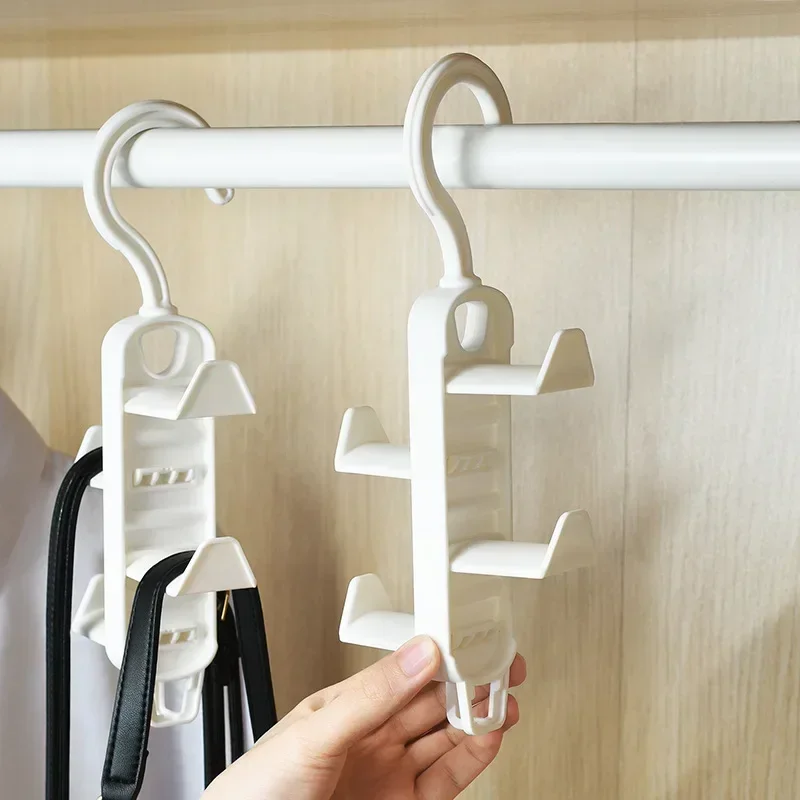 

Multi-layer Space Saving Hanger Hooks Wardrobe Clothes Rack Hanger Closet Organizers For Clothes Bag Scarf Belt Hanging Racks