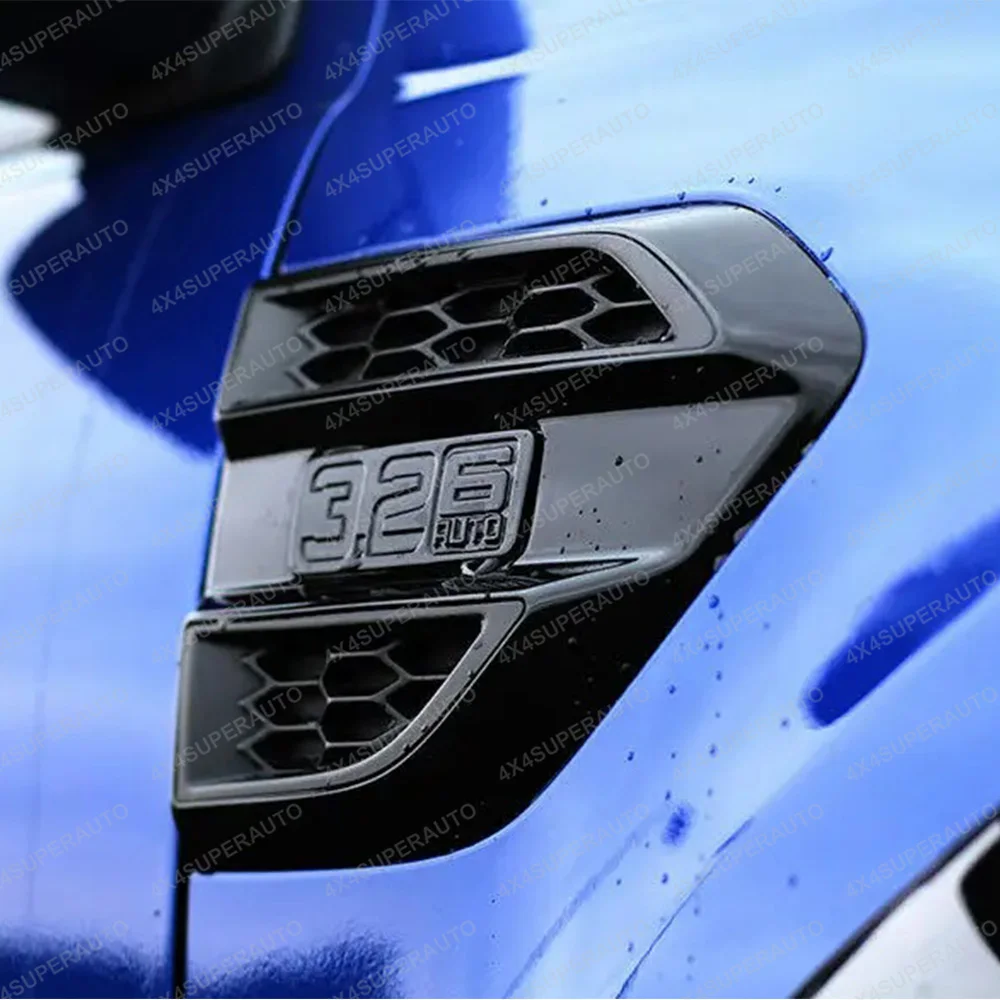Side Vent Cover for Ford Ranger 2015-2022 Wildtrak T7 T8 XLS XL XLT Limited Matte Black Side Vent Trim Body Kits Pickup view 2