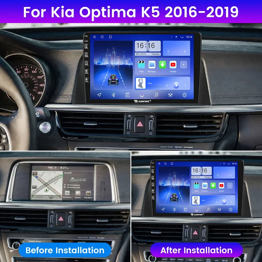 Android Car Radio ForKia Optima K5 2016-2019 Car Stereo 2Din Octa Core GPS Navigation Player IPS Screen Carplay Android Auto
