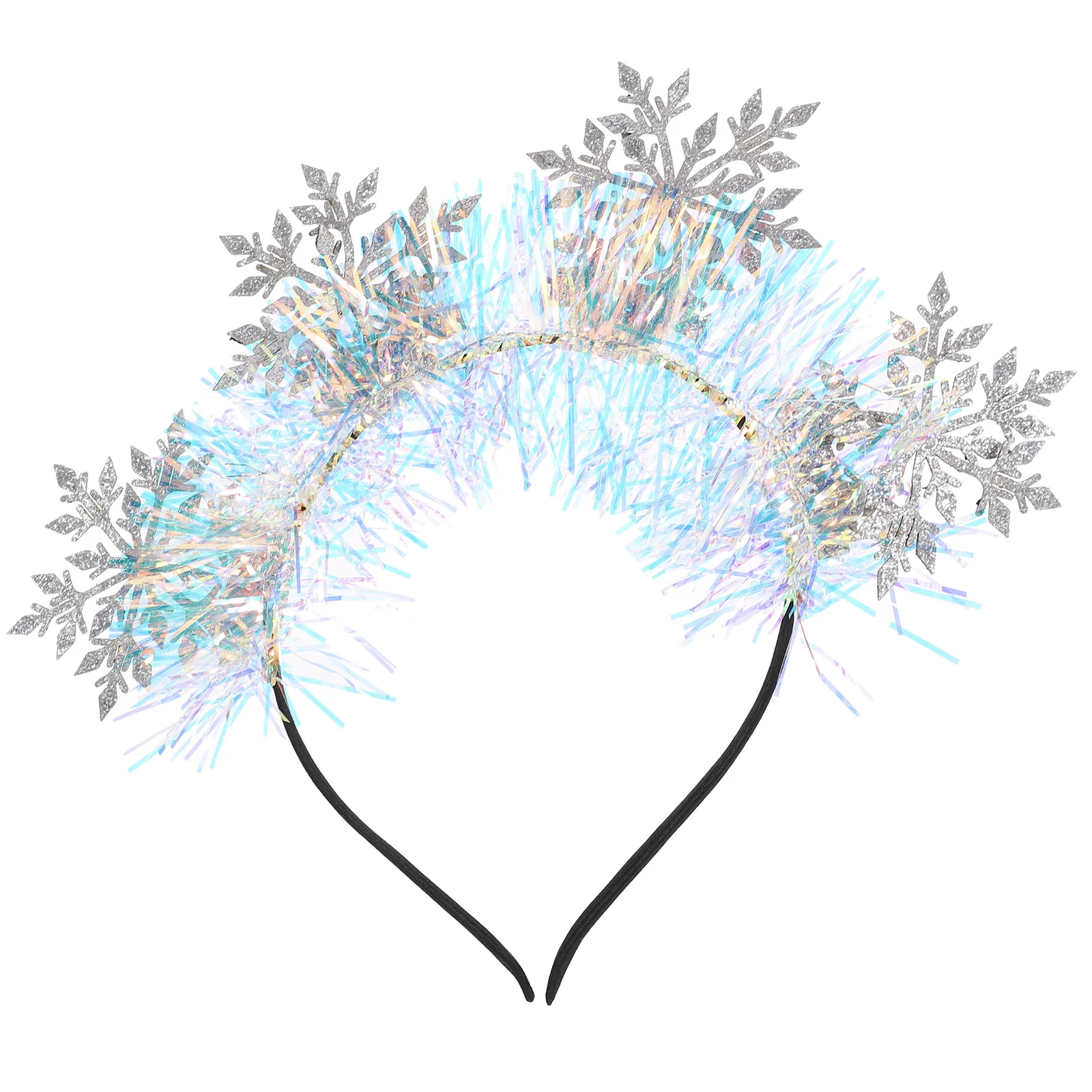 

Baby Headband Christmas Snowflake Silver Party Glitter Hair Accessories for Women Flash Women's