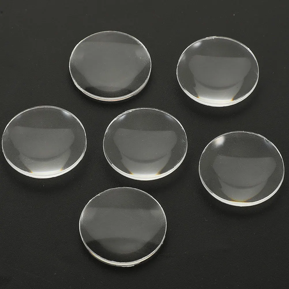 

50 Pcs Biconvex Lens Lenses Physics for Laboratory Optical Teaching Acrylic Focal Clear