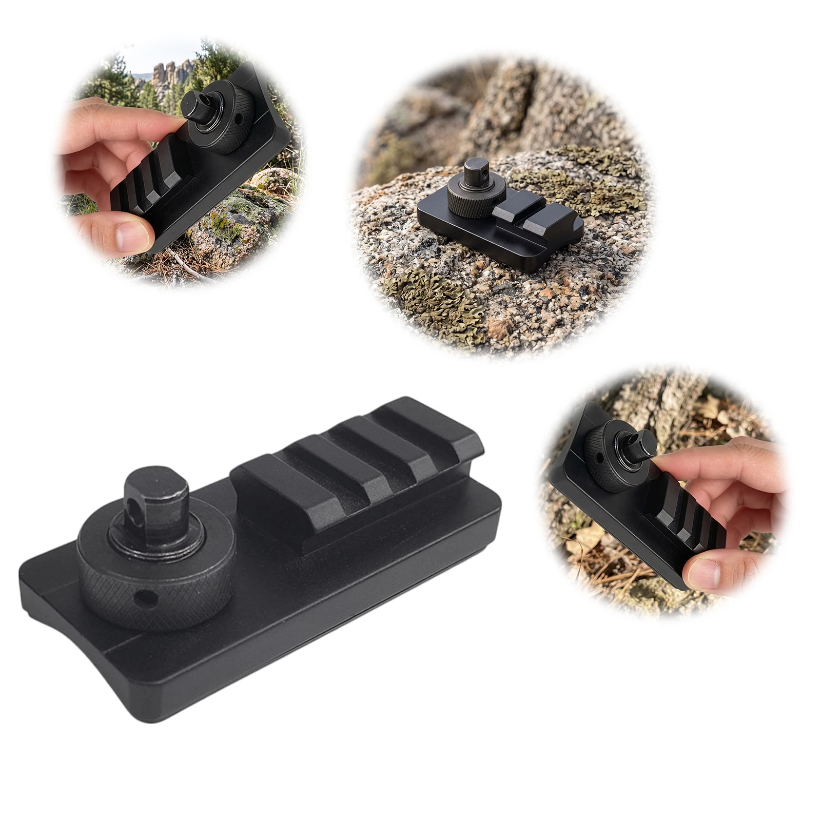 Sling Swivel Stud Picatinny Rail Adapter Aluminum Hunting Rifle Accessory Picatinny Mount Adapters Tripod Joint Converter