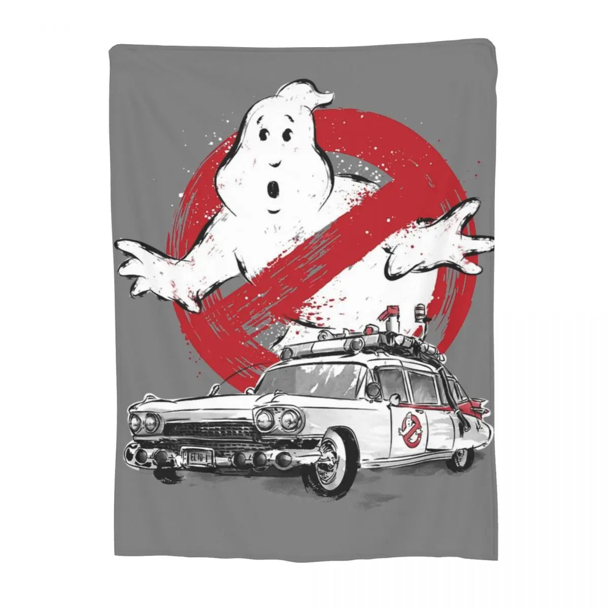 Relax Ghostbuster Sumi E Blanket Merch Room Decorative Throw Blankets Soft Flannel for Car