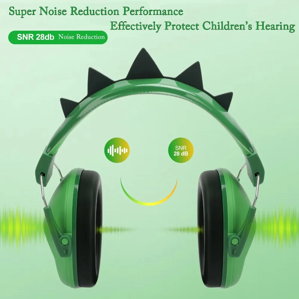 آذان القط الوردي المضادة للضوضاء غطاء للأذنين إلغاء الضوضاء الكرتون السلامة الحد الأذن إفشل طفل حماية السمع قابل للتعديل #4