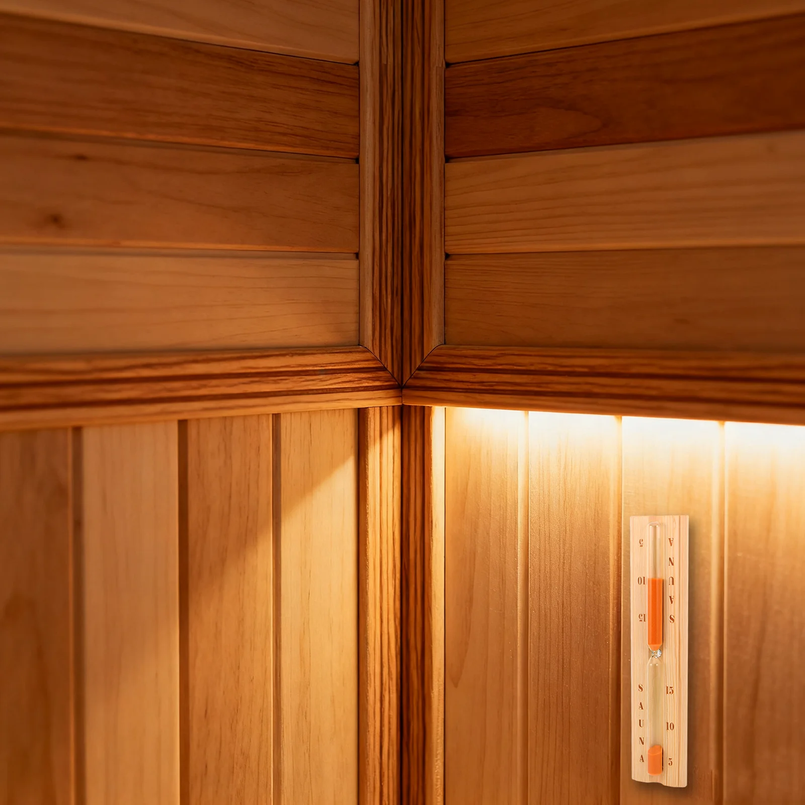 

Wooden Sauna Hourglass 15 Minutes Wall Mount Sand Timer Sauna Room Clock Accessory Hourglass with Sands Wooden Sand Timer