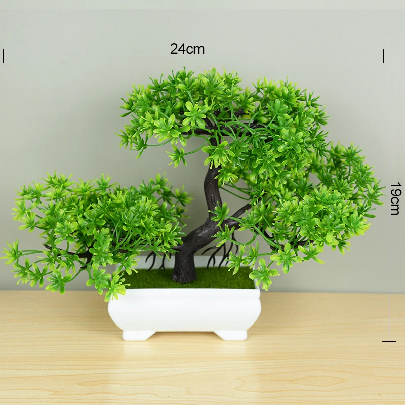 Artificial Mini Bonsai Potted Small Tree Fake Plant Ornament