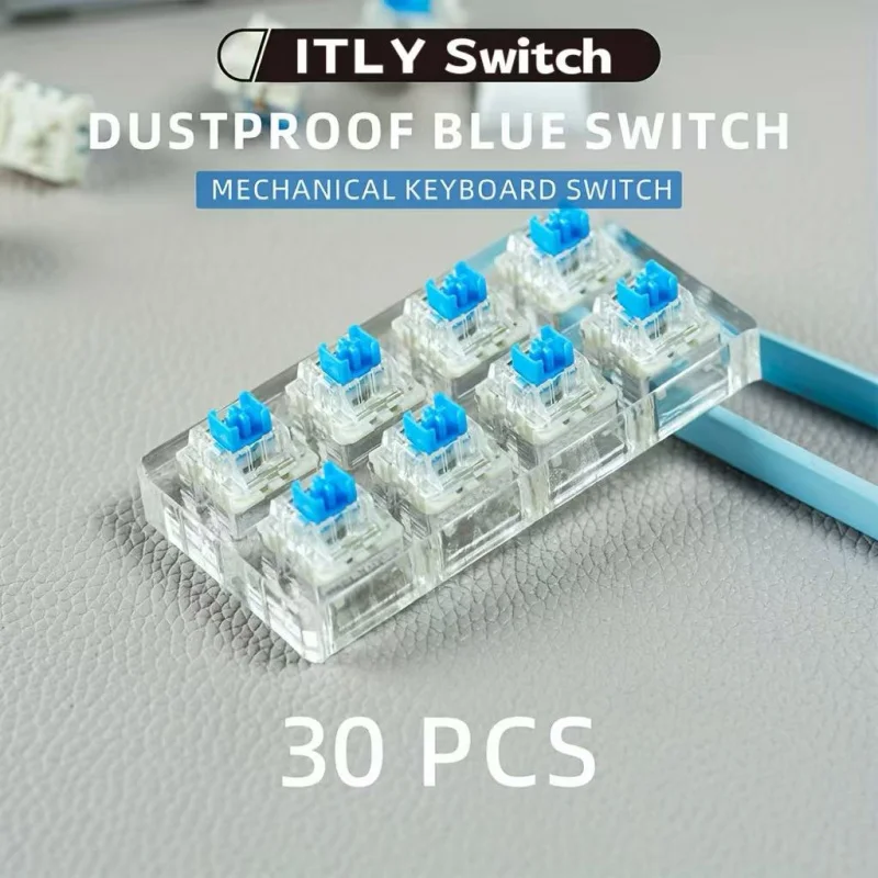 مفاتيح لوحة المفاتيح الميكانيكية ITLY DIY، متوافقة مع مفاتيح الكرز باللون الأحمر والأزرق والبني والأسود.
