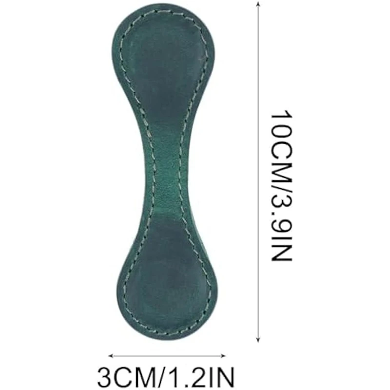 6 marcadores magnéticos de couro dos pces, marcador de couro magnético, marcador para a amante do livro para crianças do leitor