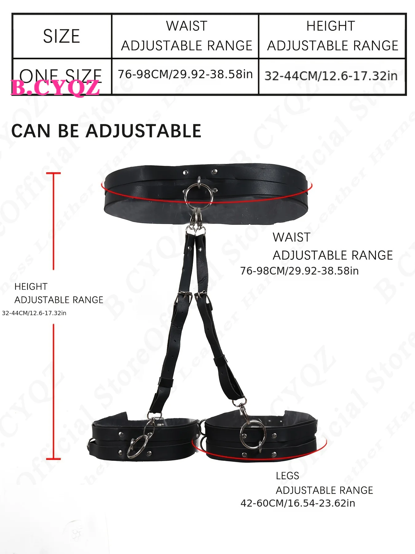 Sexy Leg Bondage Fun Accessories Pink PU Leather Harness Thigh Sling Belt Gothic Woman Lingerie Body Harness Punk Rave Clothes