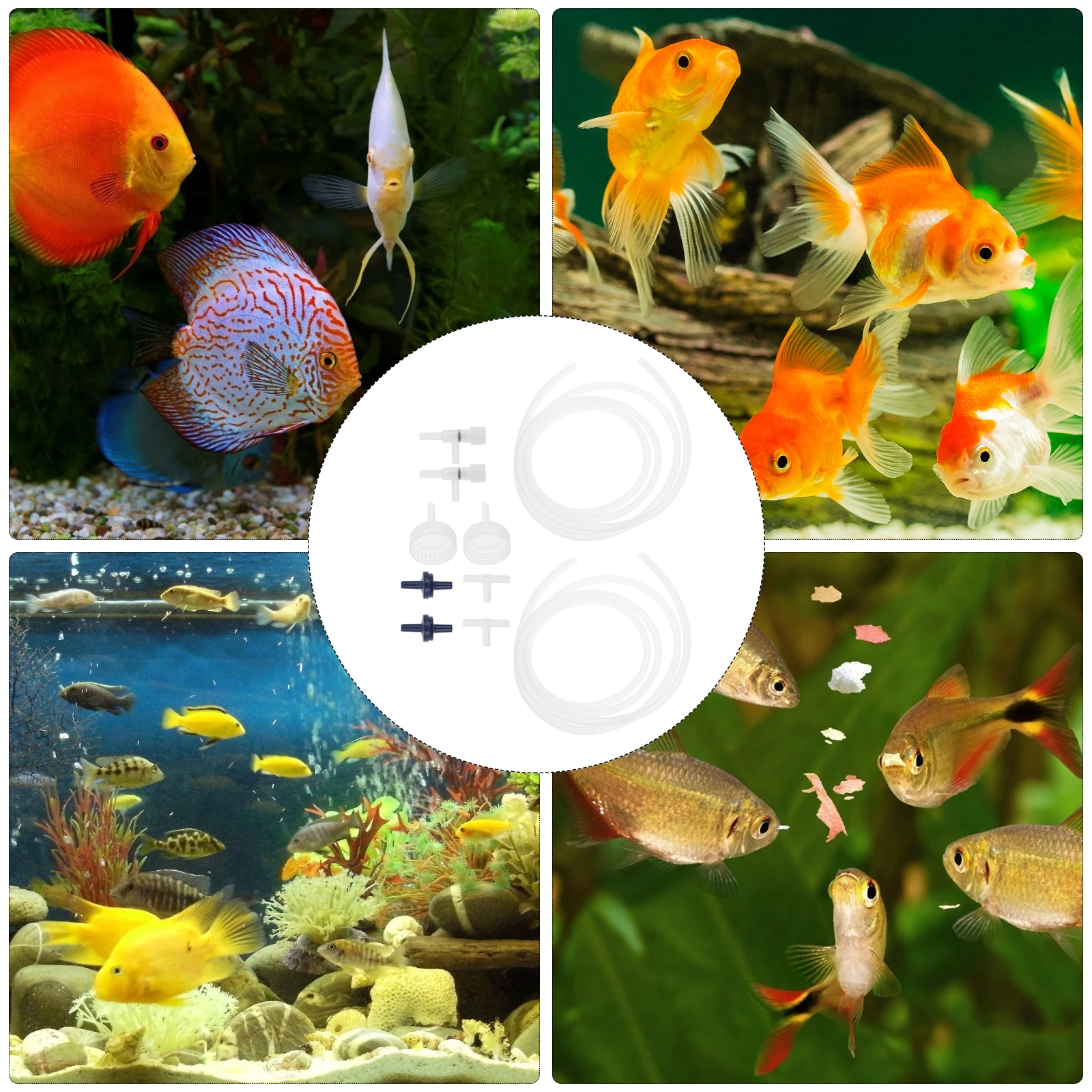 

2 Sets Shrimp Hatchery Tool Kit Incubator Accessories DIY Fish Tank Artemia Eggs Breeding Kit Aquarium Soda Bottle Caps