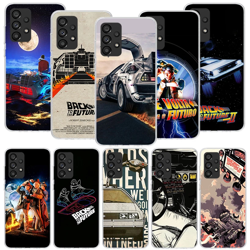 Back To The Future TV Phone Case for Samsung Galaxy A15 A14 A13 A12 A55 A54 A53 A52 A35 A34 A33 A32 A25 A24 A23 A22 A04S A03S A0