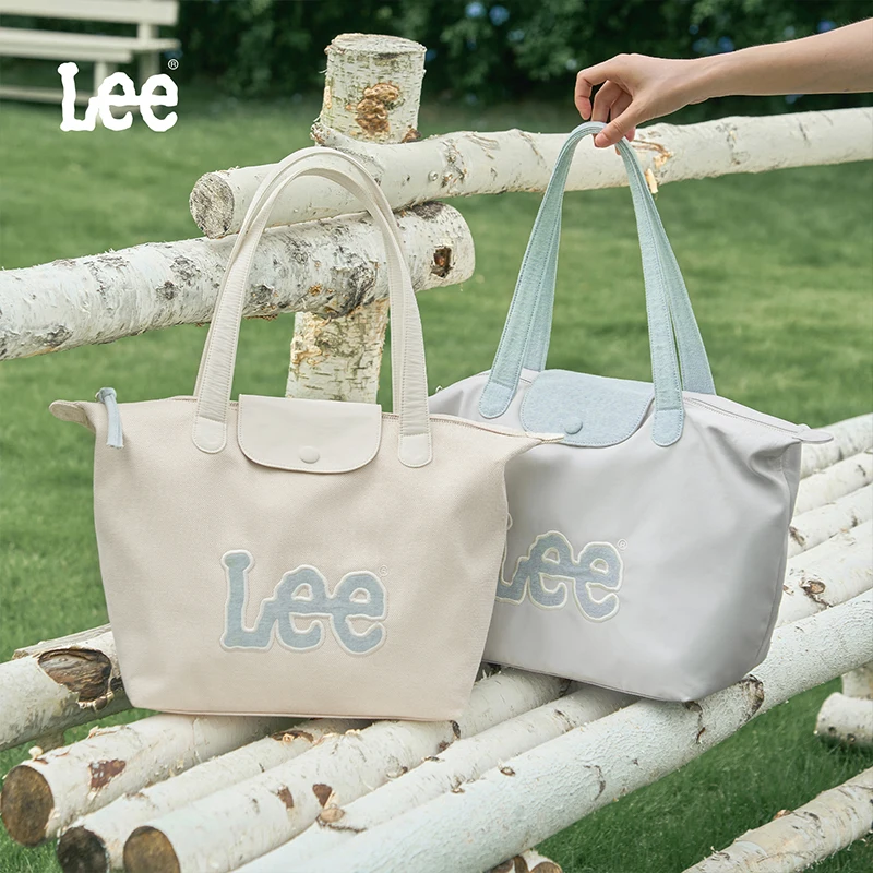 LEE stoffen draagtas voor dames, eenvoudig gebruik, handtassen met grote capaciteit, designer boodschappentas, meerdere zakken met draagbare sleutelhanger