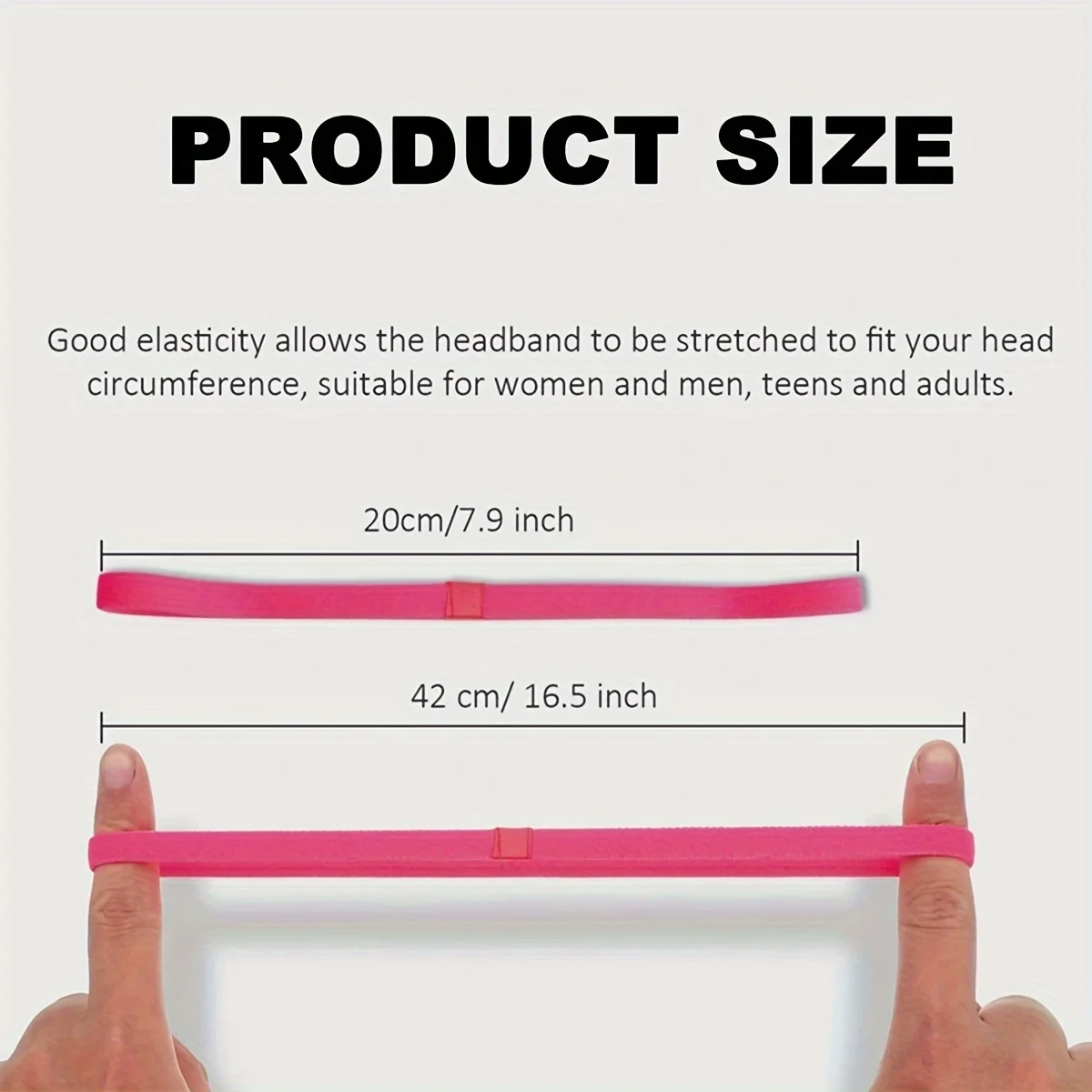 3pcs Sweat Absorbing Moisture Non-slip Sports Hair Band Running Mountaineering Badminton Multifunctional Elastic Hair Band